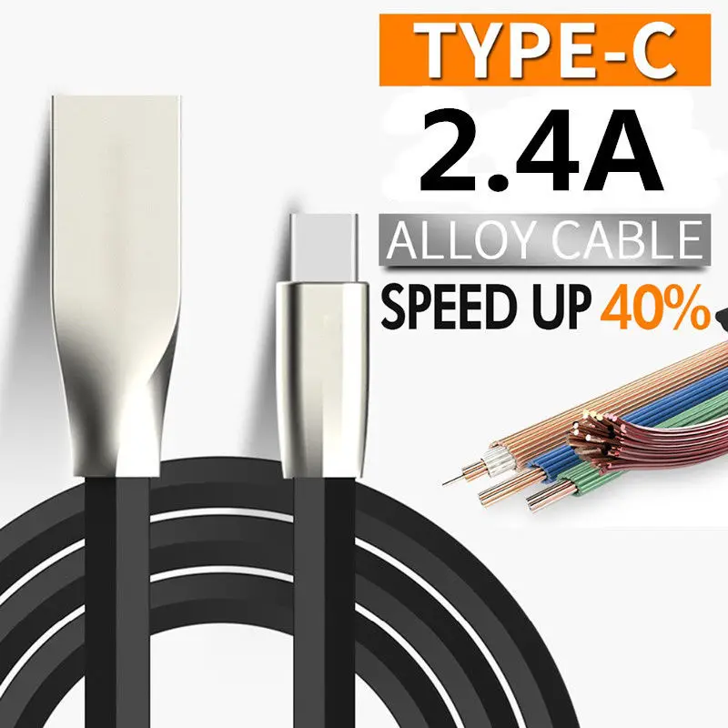 

1m Zinc Alloy USB Type C USB C Data Sync Charger Cable for Macbook/Lumia 950 950XL/Oneplus 2 3 5/Xiaomi Mi4C mi5/ZUK Z1/HTC10
