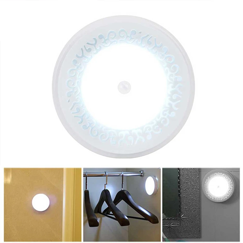 cheap New PIR Motion Sensor 8 LED Under Cabinet Light Kitchen Bedroom Wireless Magnetic Closet Light Sensor Stair Light Night Lamp