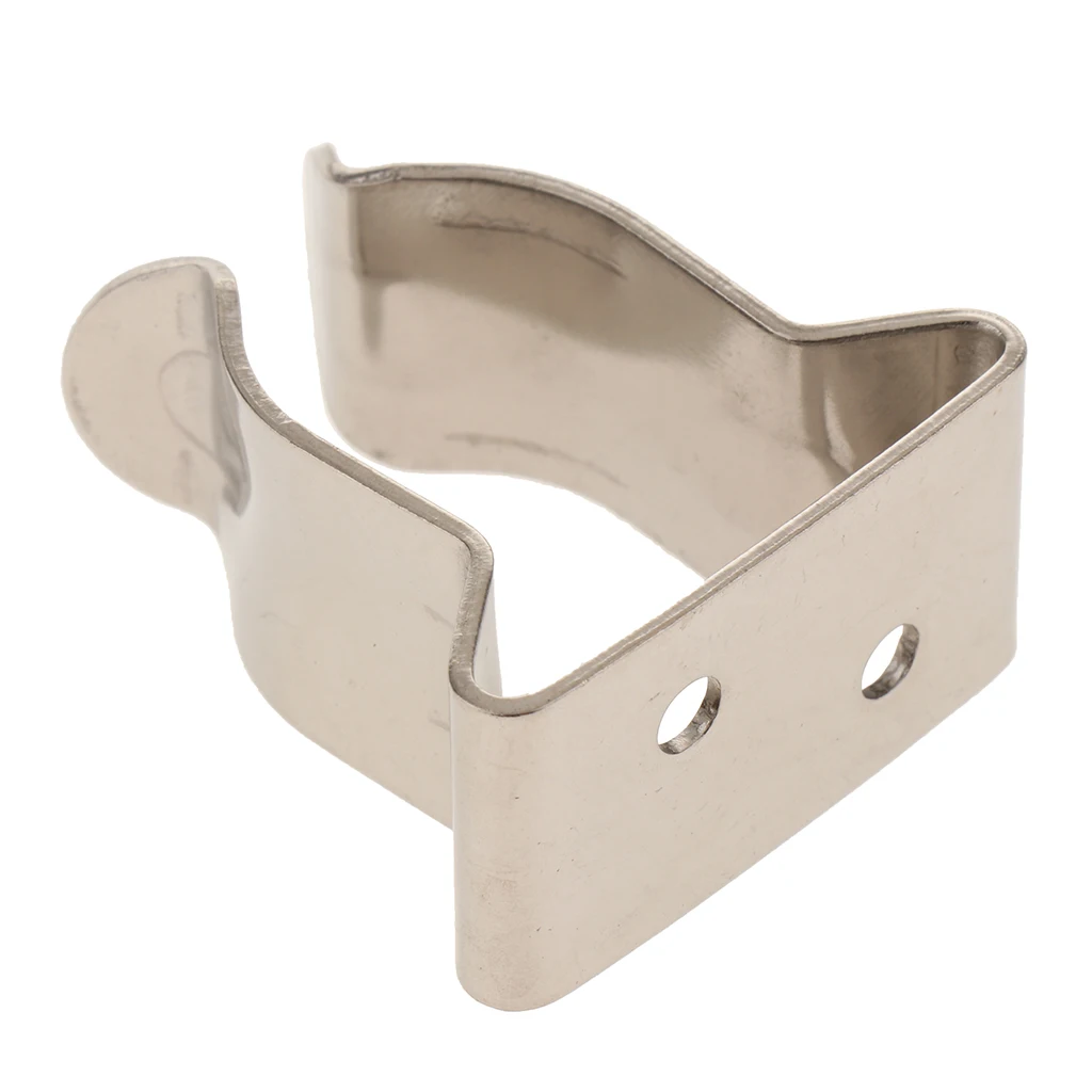 1 Pcs Spring Boat Hook Holder Clip 304 Stainless Steel For Boat Yacht Canoe Rigging Rope Chain Leash Cable Etc 5/8″-1″ Tube