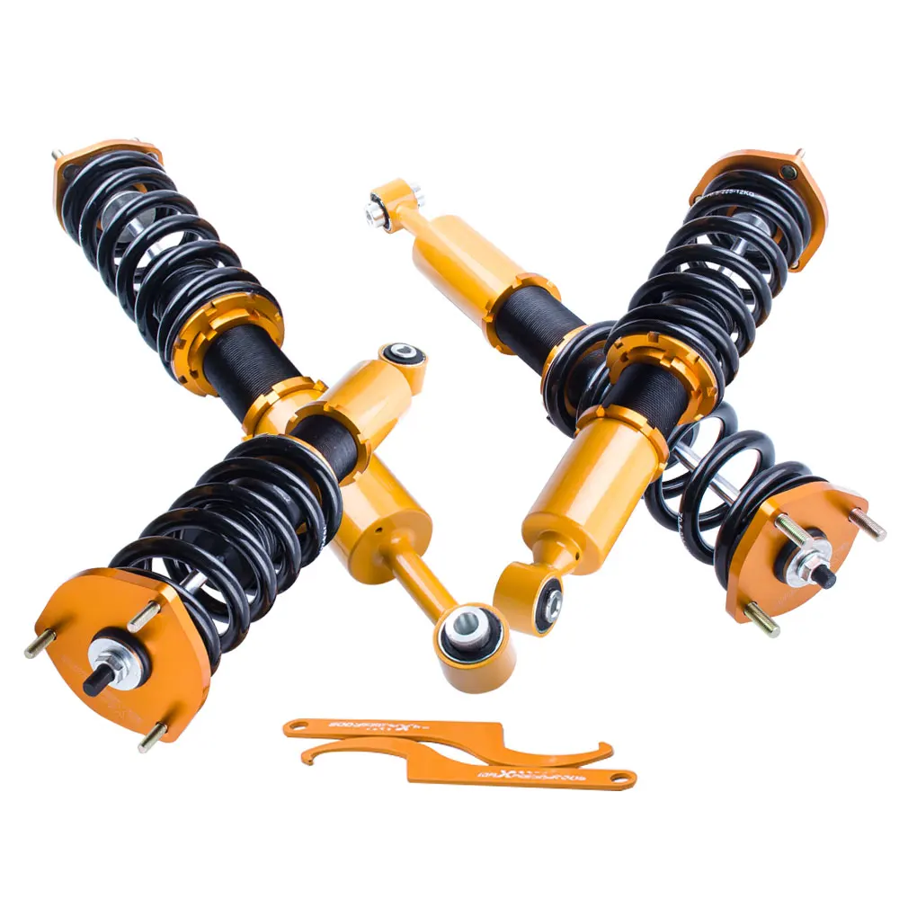 

Coilover Kits For LEXUS IS200/IS300 97-05 Height Adjustable Shocks Absorber Coil Spring Dampering Force Camber Plate Front Rear