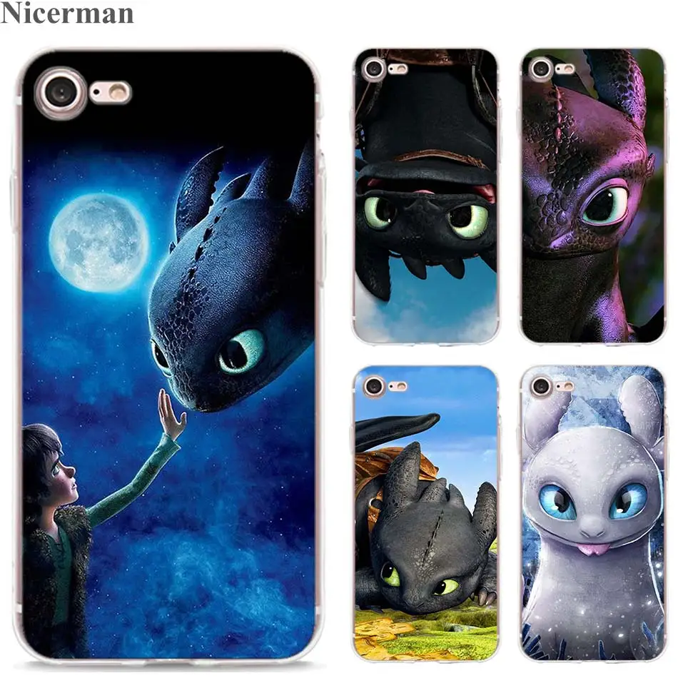 

How to Train Your Dragon Silicon TPU Soft Coque for Apple iPhone 8 7 6s Plus SE 5s X XR XS MAX Shell Clear Cover cases