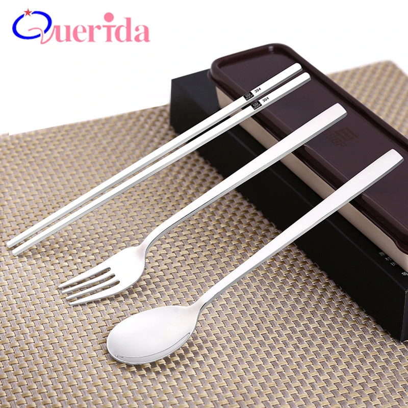Juego de 3 unidsset de vajilla de acero inoxidable juego Juego de 3 unidsset de vajilla de acero inoxidable juego