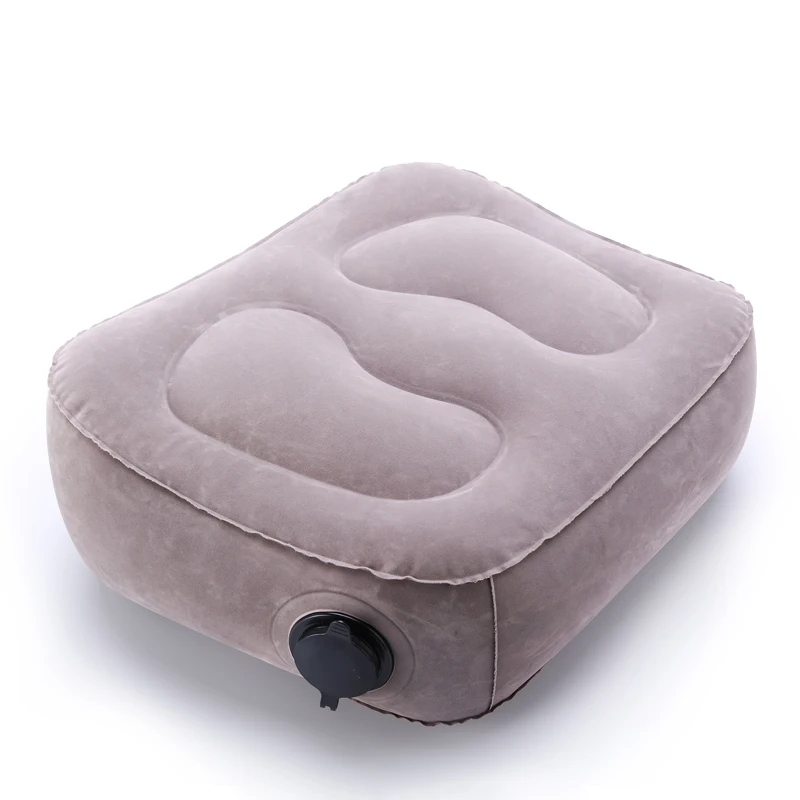 Лидер продаж Travel надувная подушка для самолета поезда коврик для ног коврик надувной матрас надувной большой клапан для ног Подушка 3 Слои подушки