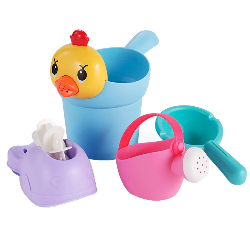 beach toys Fun Education Bathtub Children's Baby Shower Toy Gift Set Family Bath Toy juguetes playa zabawki do piasku #4j04 (5)