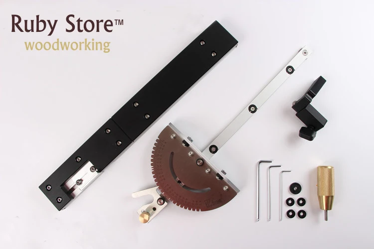 Miter Gauge and Box Joint Jig Kit with Miter Gauge Stop