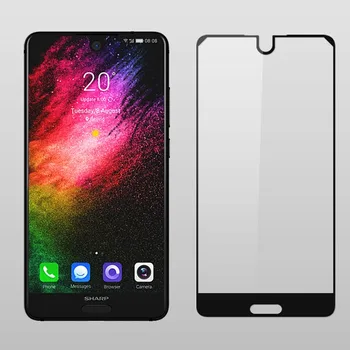Перейти на Алиэкспресс и купить Смартфон 9H HD полное закаленное стекло для Sharp Aquos S2 Защитная пленка для экрана Защитная крышка для Sharp Aquos C10