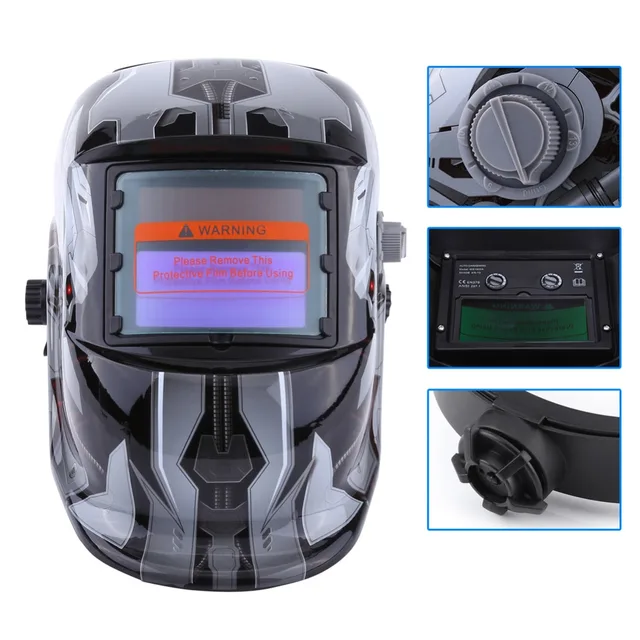 Solar Auto Darkening Welding Helmet TIG MIG Weld Welder Grinding Mask Eye Face Protection DIN 9 TO 13 Adjust