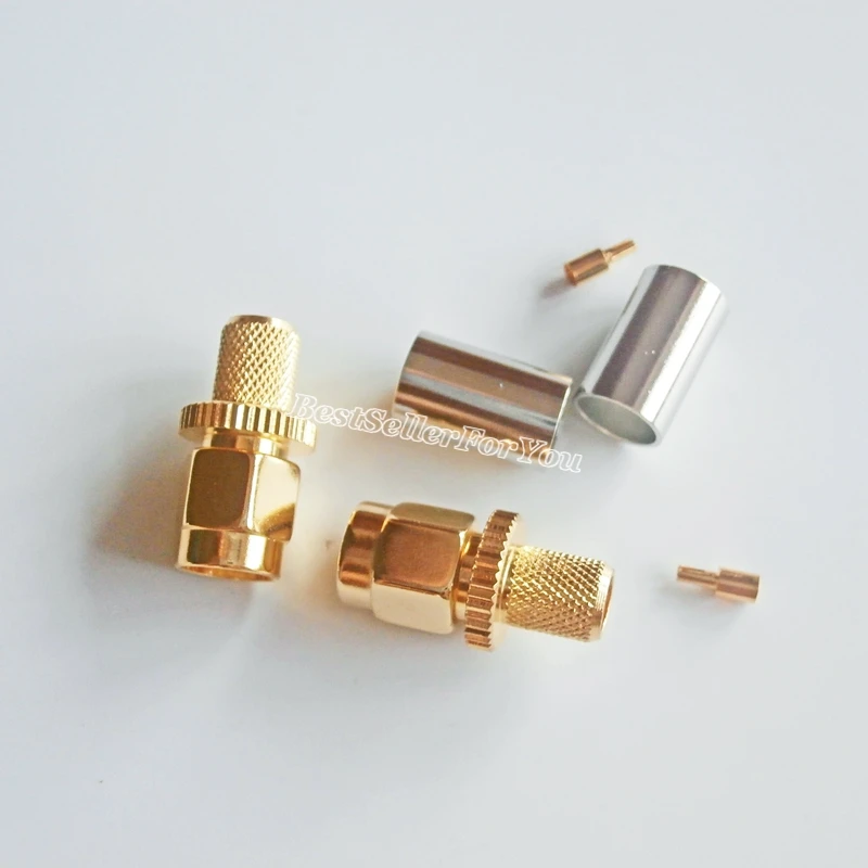 1 шт. RP SMA штекер обжимной соединитель RG8X RG 8X LMR240 4C 2V кабель прямой разъем