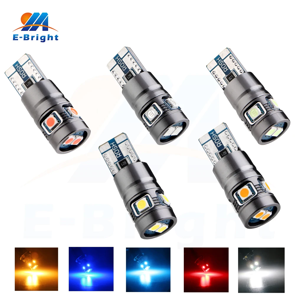 5/20 шт T10 3030 6 SMD LED W5W 194 168 Canbus безошибочная Автомобильная интерьерная лампа для