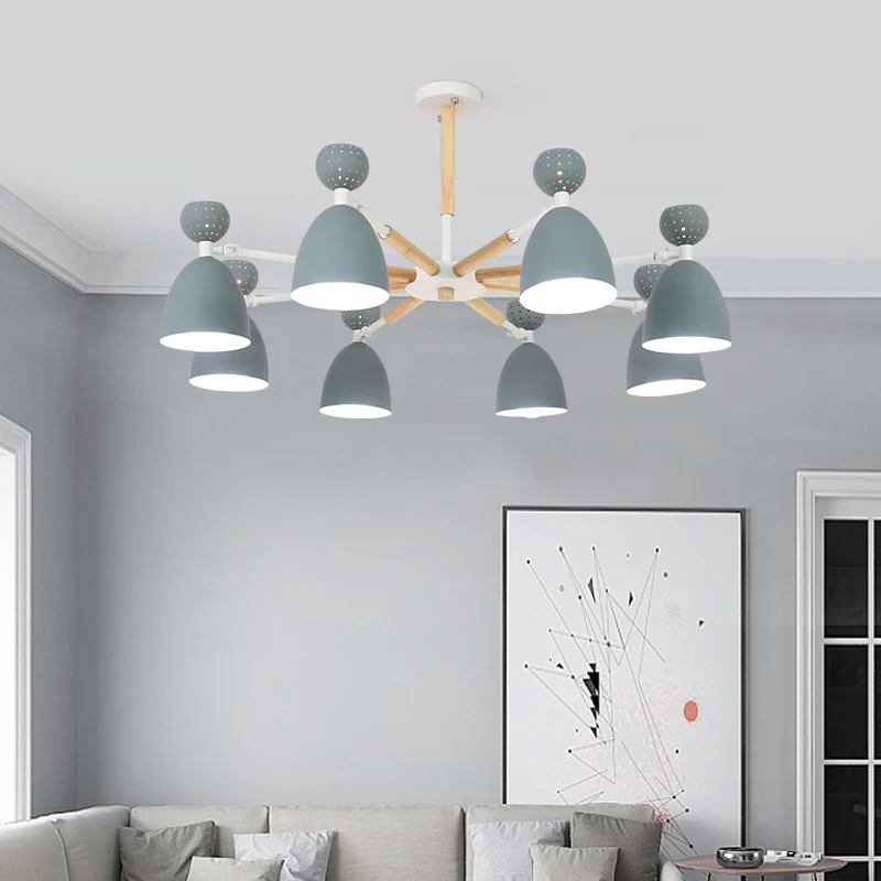 

Nordic Macaron hanging lamp E27+G4 chandelier creative Fixtures Modern lighting Novelty livingroom bedroom restaurant chandelier