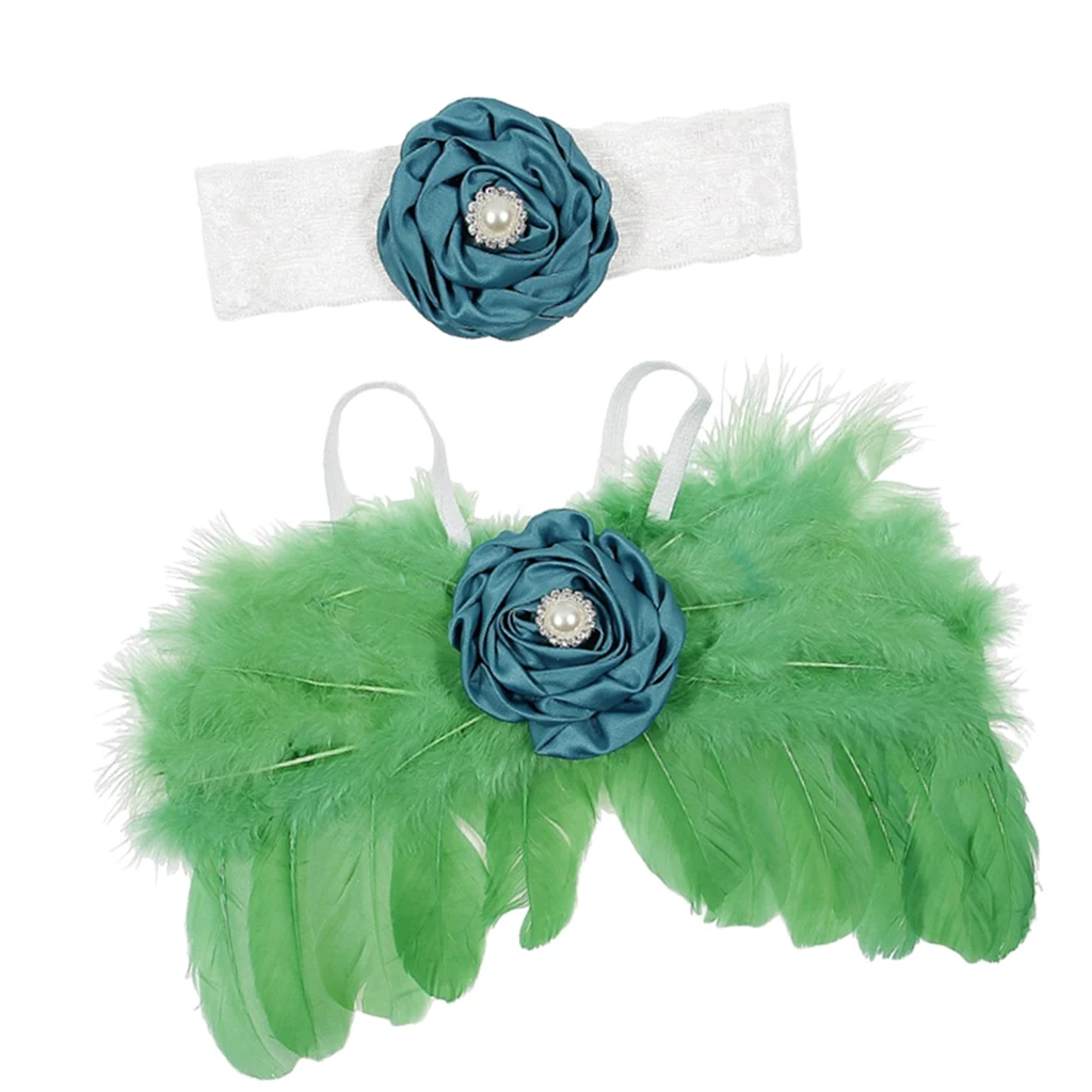 Solid Soft Baby Feather Gorgeous Kids Girls Party Angel Halloween Feather Wings Costume Cosplay Birthday Party Supply 