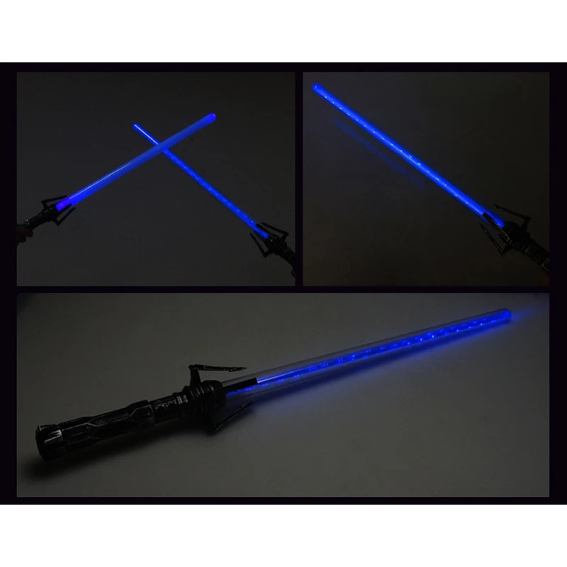 1 шт. 2-в-1 светодиодный светильник вверх лазеры мечи FX пары Bladeds Dualing саблями для Косплэй забавные