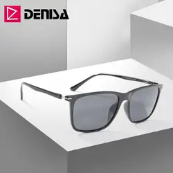 DENISA квадратные мужские солнцезащитные очки поляризованные сверхлегкие пластиковая титановая оправа мужские солнцезащитные очки