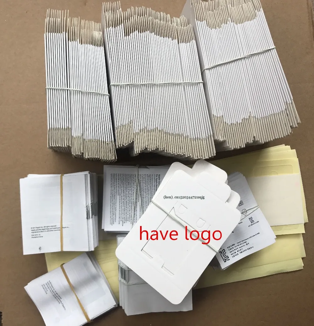 

50pcs Original Empty Cable 1M 2M USB Cable MD818ZM/A Retail Package Box A1385 A1400 Adapter wall Charger Packaging For 6s 7 8 X
