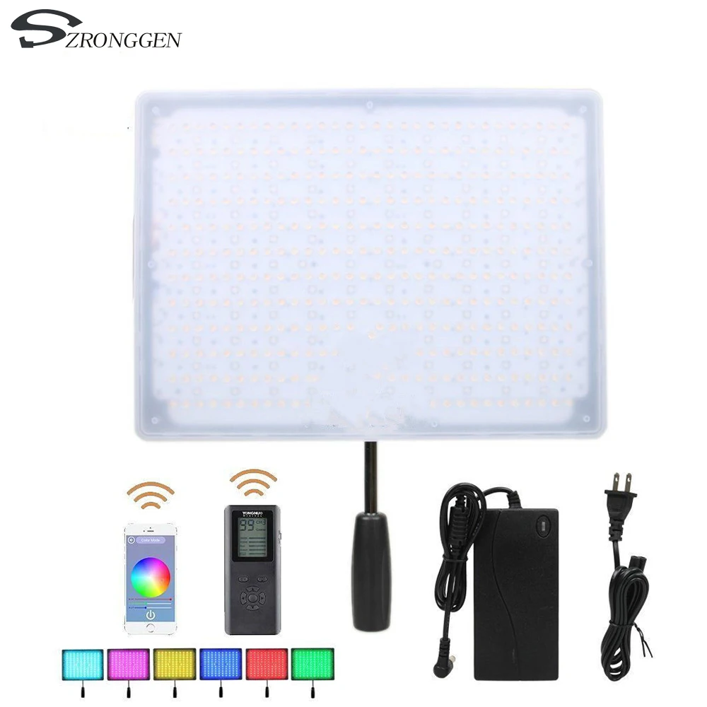 YONGNUO YN600 RGB + AC Power Adapter LED Video Light Panel