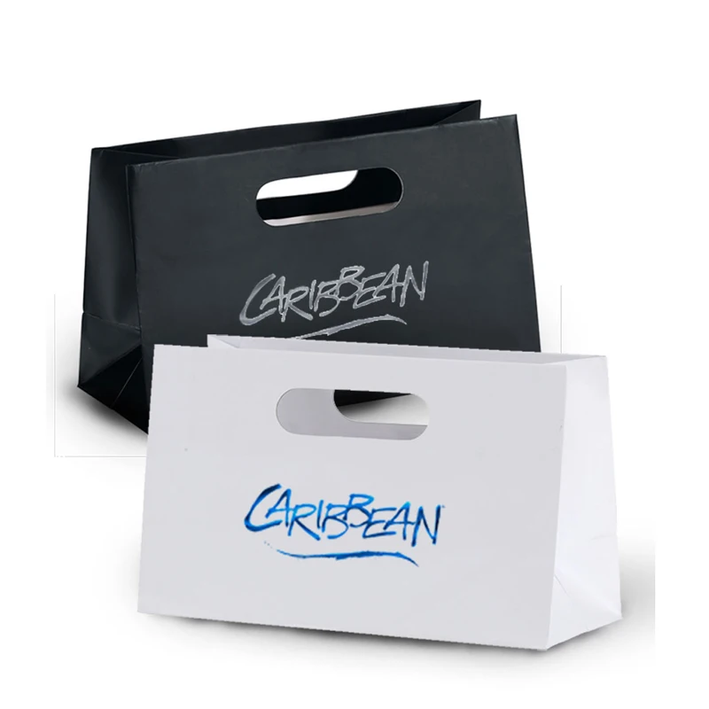 Foil-Stamping gift die cutting handle paper bag