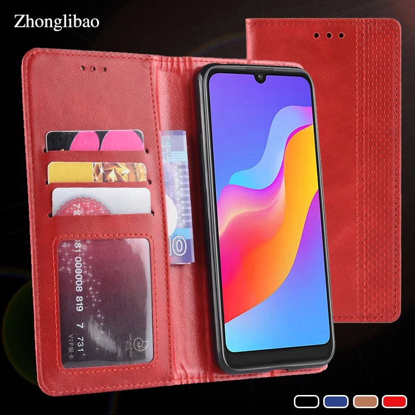 

Honor 8a Pro Original Protection Phone Case Luxury Leather Magnetic Flip Cases for Huawei Honor 8a Pro 8a Card Wallet Book Cover