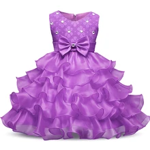 Été Fille Partie Robe Pour Le Mariage Diamants Dentelle Bébé Filles De Baptême robe Pour 3 À 8 Ans Enfants Enfants Fille D’anniversaire Cadeau
