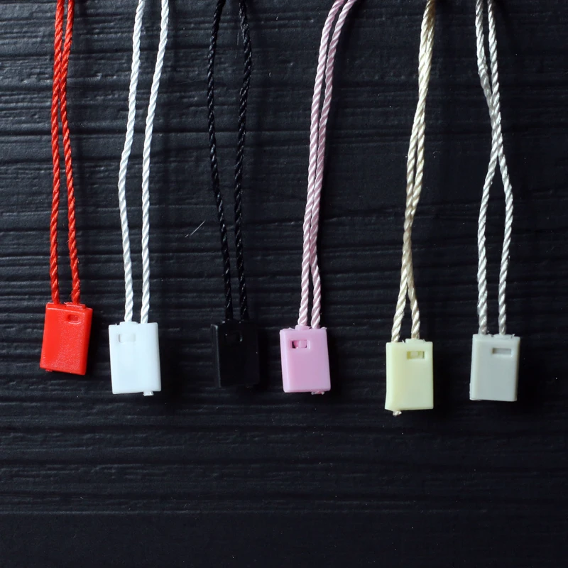 17.5cm 6color 1000pcs Permanent Hang Tag String, plastic tag seal