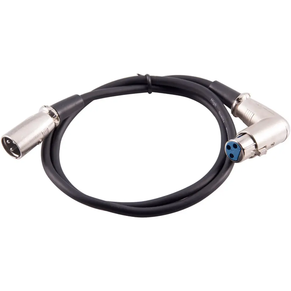 

3 Pin XLR Male to Right Angle Female Audio Patch Cables Lead 3FT