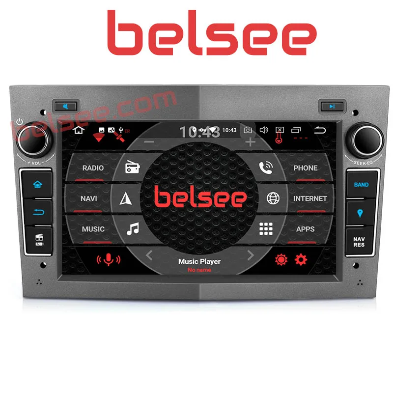 Best Belsee Android 9.0 Octa 4GB PX5 2 Din DVD GPS Car Radio Multimedia for for Vauxhall Opel Astra H G J Vectra Antara Zafira Corsa 2