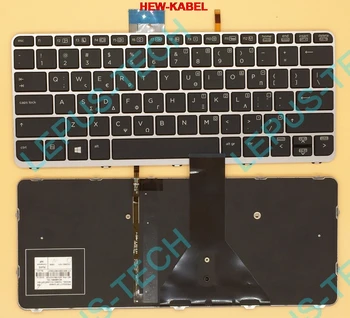 

Original GK UK Keyboard for HP EliteBook Folio 1030 G1 1020 G1 keyboard with backlight silver frame