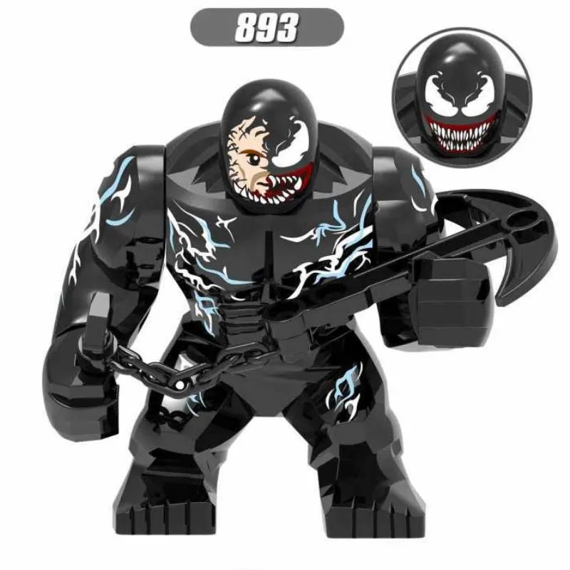 Marvel Superheros Big Size Avengers Venom Black Dwarf Carnage Building Blocks Figures For Kid Brick Toy