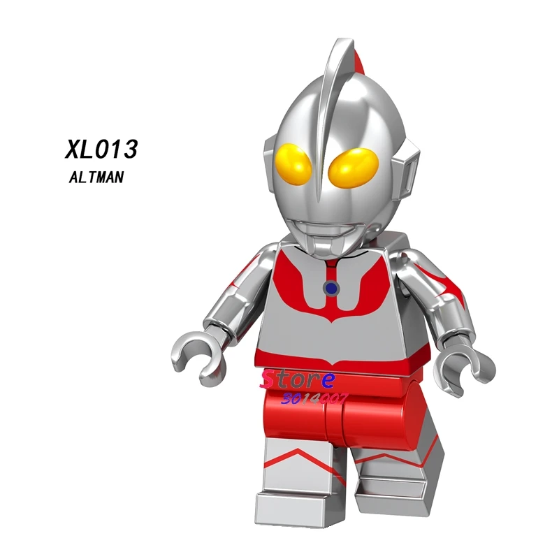

Single Cartoon Comic Alien Saint Seiya movie Action Figure Model Collection Ultraman building block toy for children