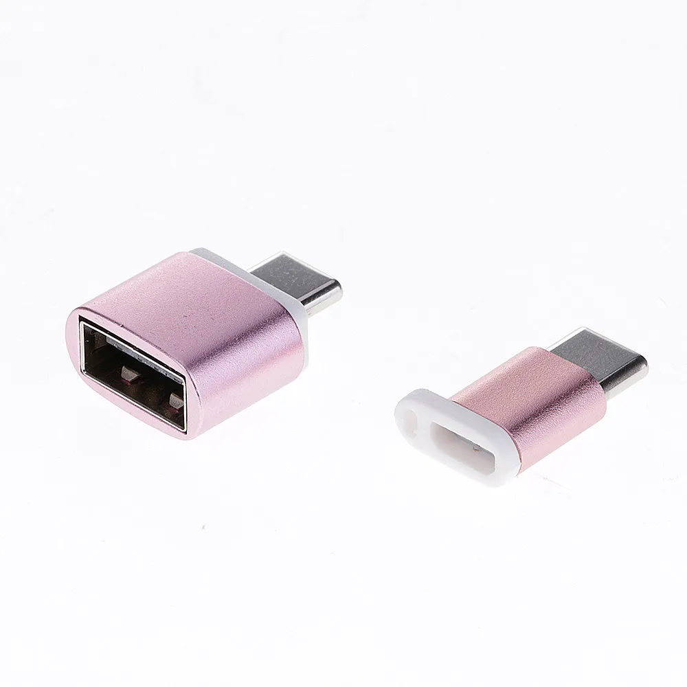 Vovotrade Micro USB к C type адаптер для зарядки данных + OTG конвертер с кольцом ключей Прямая
