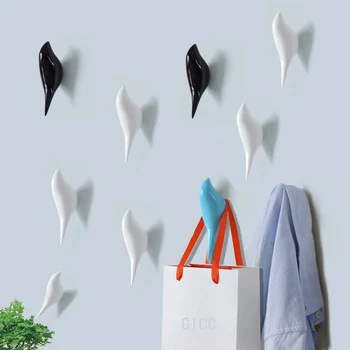 

Creative 3D decorative wall hangers hooks Resin wood grain hooks for hanging Coat Towel Handbag Holder home decor