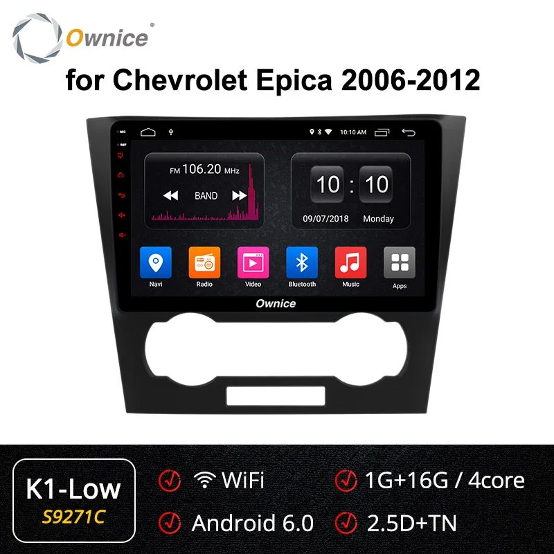 Ownice K1 K2 K3 K5 K6 2 din Android 9,0 Восьмиядерный 4G 360 Panorama DSP автомобильный DVD gps для Chevrolet Epica 2006-2012 радио 32G rom - Цвет: S9271 K1-Low