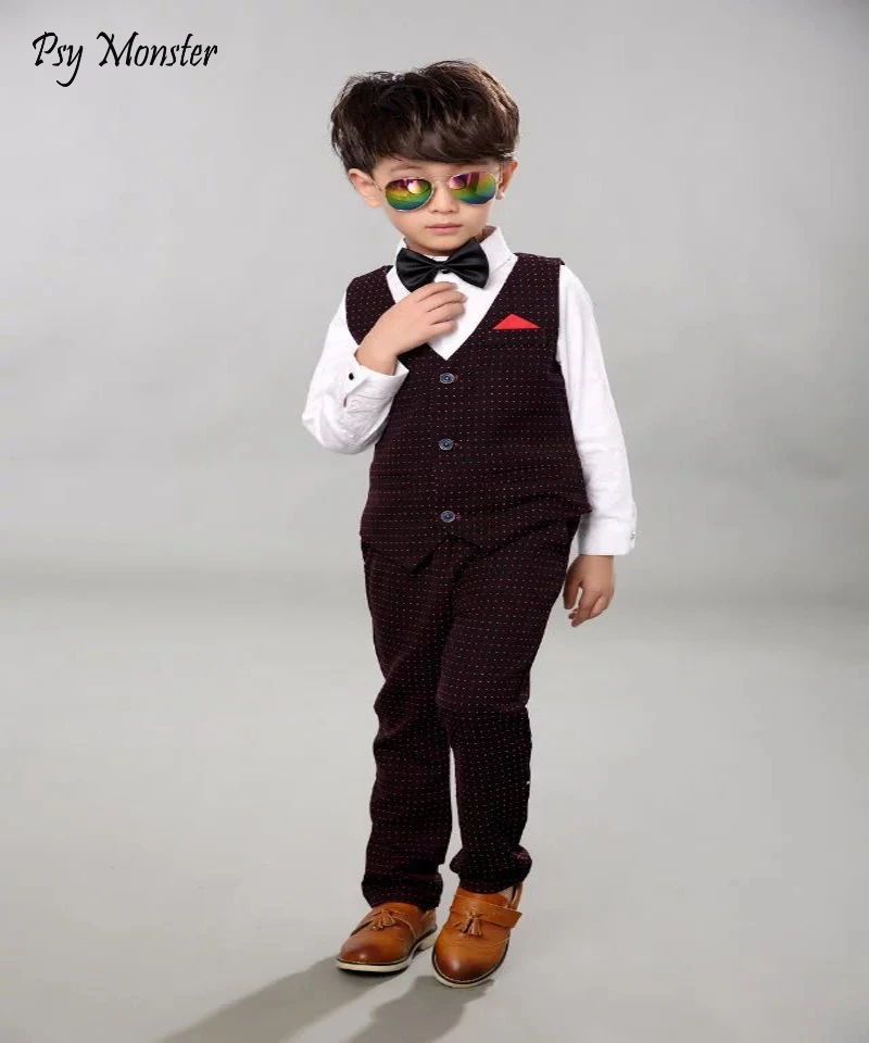 Baby Boys Birthday Brand Birthday Waistcoat Formal Suit Gentleman