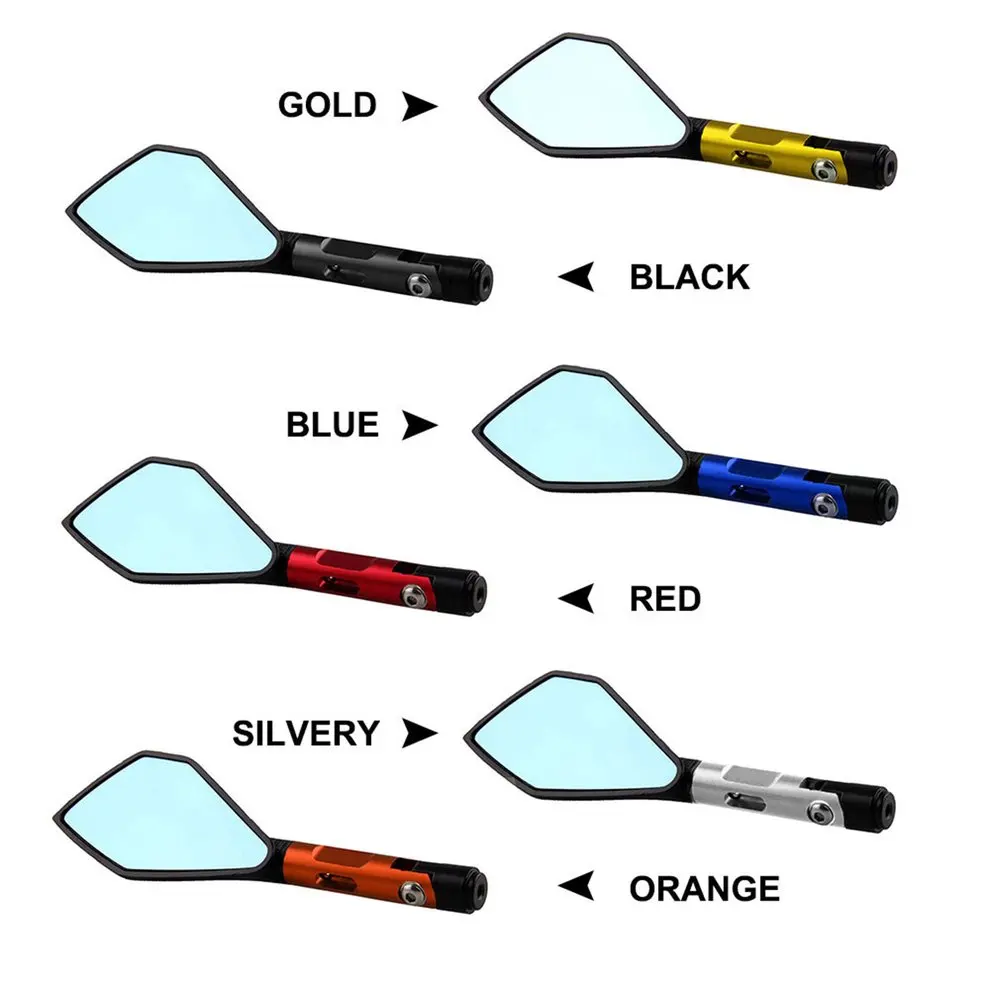 8 мм/10 мм Riangle зеркало стиль Cnc мотоциклетные боковые зеркала заднего вида уличный спортивный велосипед Chopper Ruiser