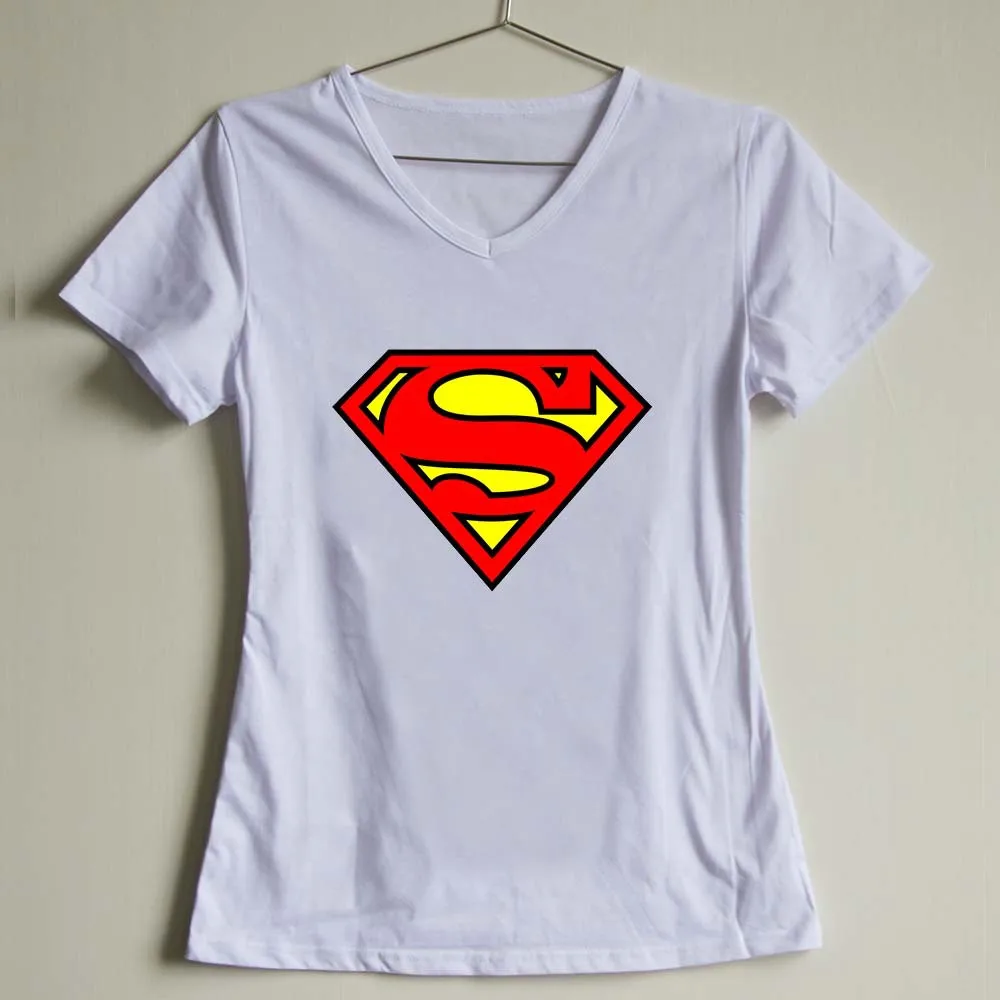 v neck superman t shirt