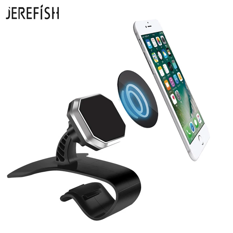 

JEREFISH Universal Antiskid Car Phone Holder Magnetic Phone Holder Adjustable Phone Car Dashboard Holder Phone Stand Bracket