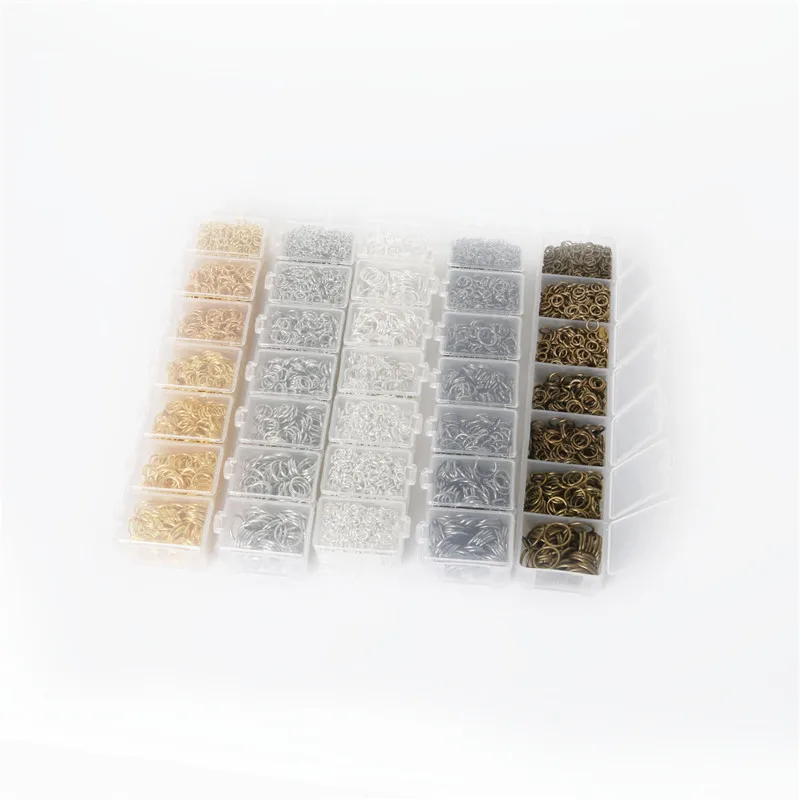 

3/4/5/6/7/8/10mm(1800pcs-2000pcs) Single Loops Open Jump Rings Split Rings For Jewelry Making Necklace Bracelet DIY Accessories