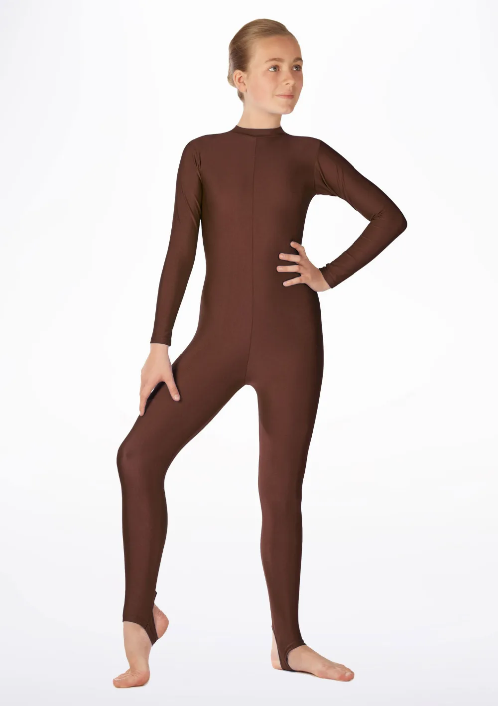 Icostumes женские, 1 штука Unitard костюм во весь рост лайкра спандекс колготки телесного цвета танец Unitard justaucorps Unitardo