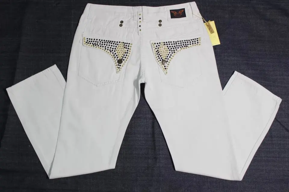 white robin jeans, the new style Robbins jeans, European and American fashion brand, robins