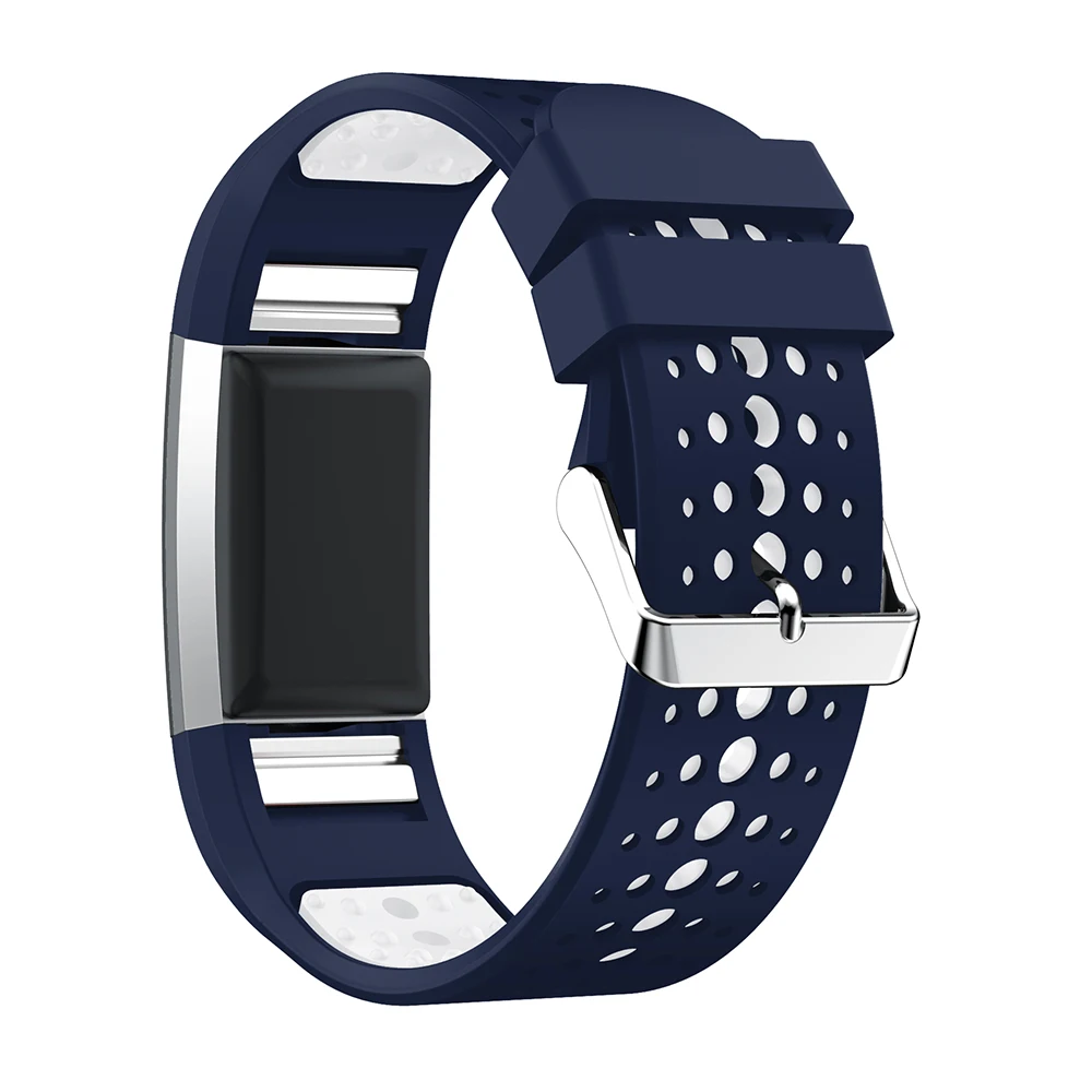 Силиконовый ремешок часов двойной цвет дышащие мягкие наручные часы для sports Charge 2 спортивные часы ремешок новая замена Браслет ремень