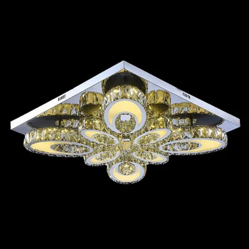 

Jmmxiuz best price Modern Rectangular Crystal K9 Crystal Chandeliers LED Fixtures Free Shipping