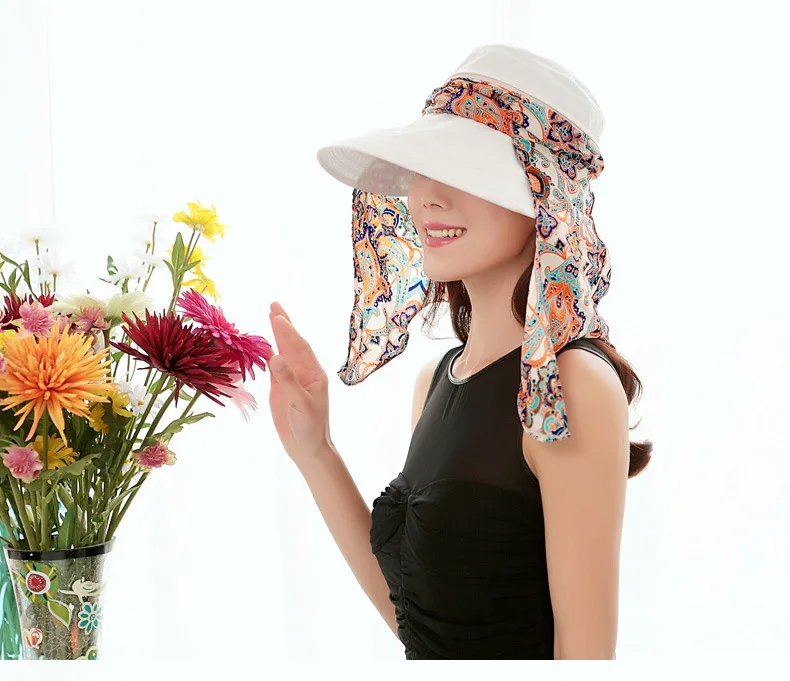 Летние шляпы для женщин chapeu feminino Новая мода козырьки Кепка солнца складной Анти-УФ шляпа 9 видов цветов открытый