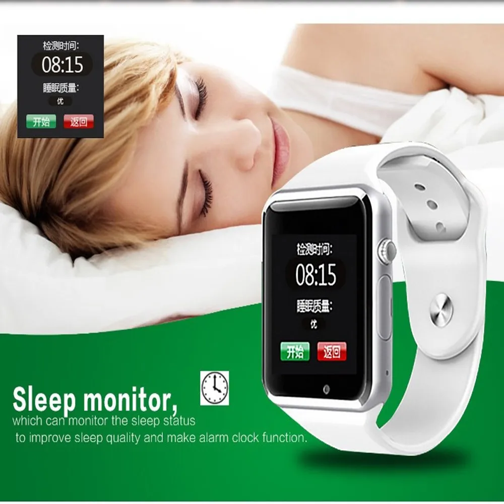 100 шт. A1 наручные часы Bluetooth Смарт часы спортивные Шагомер трекер Smartwatch для Android смартфон Россия T15 PK DZ09 GT08