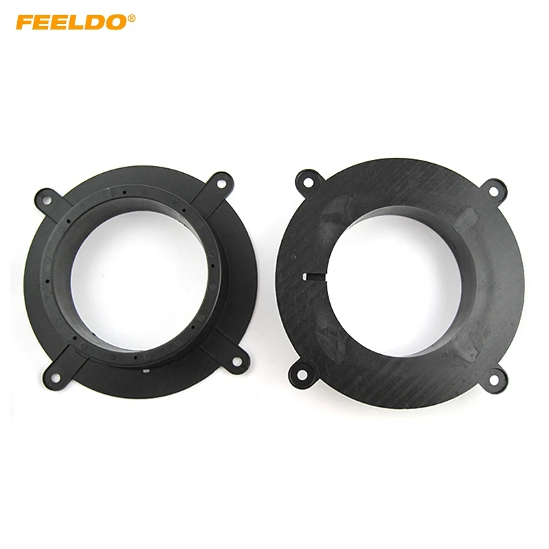 FEELDO Car 6.5" Speaker Spacer Mat for Mazda CX-5/Mazda 3/6 Atenza Audio Speaker Pads Adaptor Holder Installer Ring Kits #HQ6038