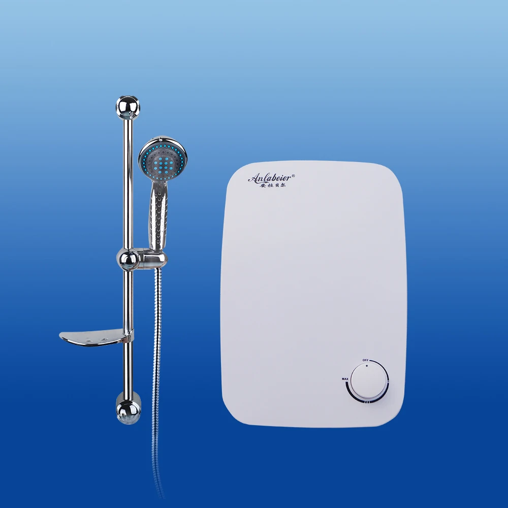 

Digital Display Mini Bathroom Instant Electric Tankless Water Heater With Fully Variable Knob Control And Accessory