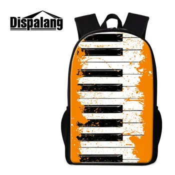 

Dispalang Piano Prints Schoolbags For Teenagers Women Mens Backpack Art Back to School Bag Children School Backpack Bags Mochila