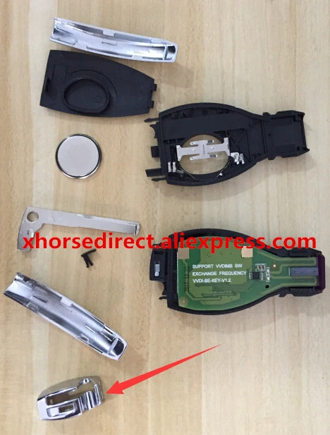 How to assemble the key shell with VVDI BE key board (5)