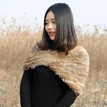 CX-B-26A зимние из натуральной норки шарф для женщин толстыми воротниками Горячий русский стиль эластичный шейный платок супер качество меха Обертывания