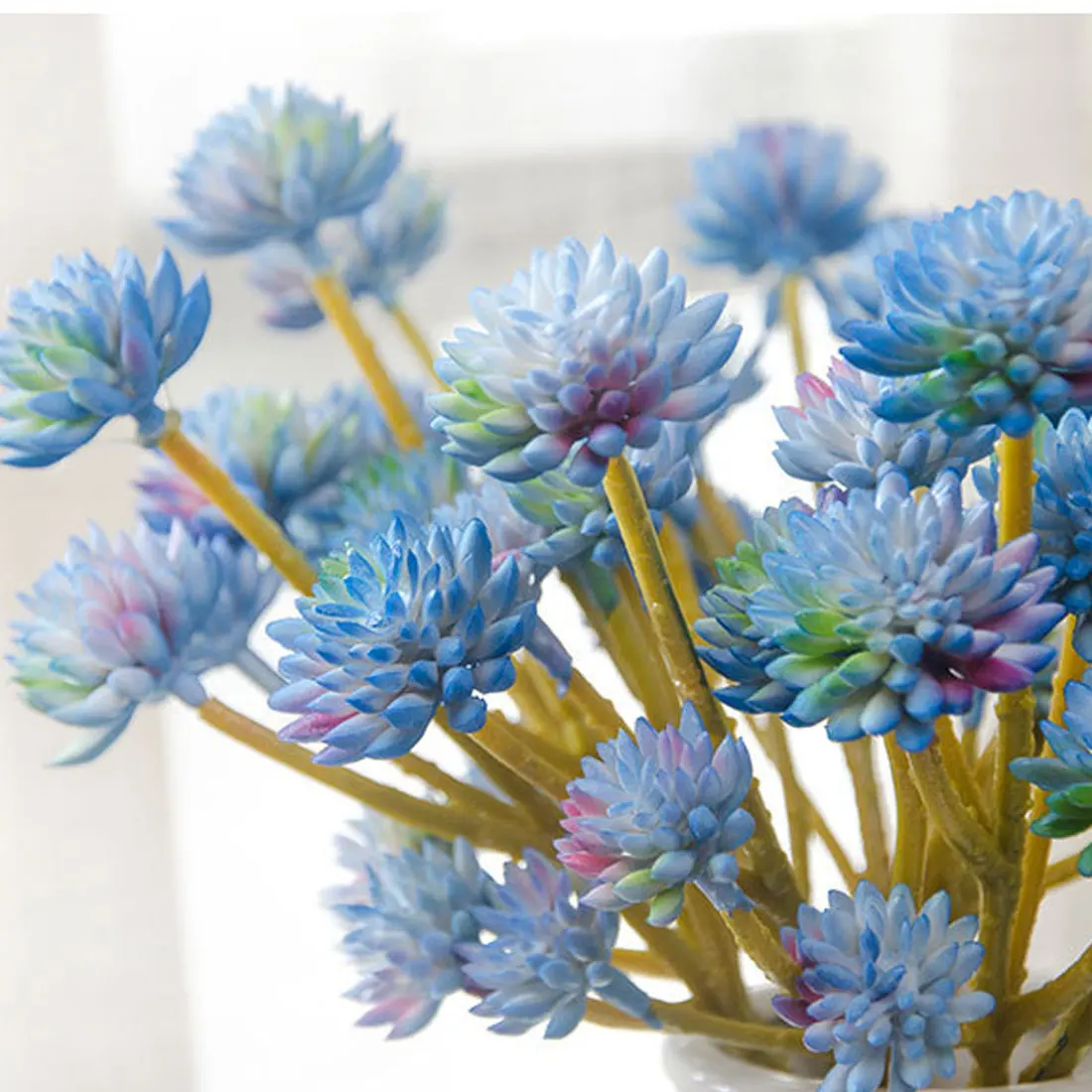 

Eucalyptus Leaf for Garden 6 Heads Artificial Encrinite Grass Decoration Plant Plastic Fake Flowers Simulation Succulent plants