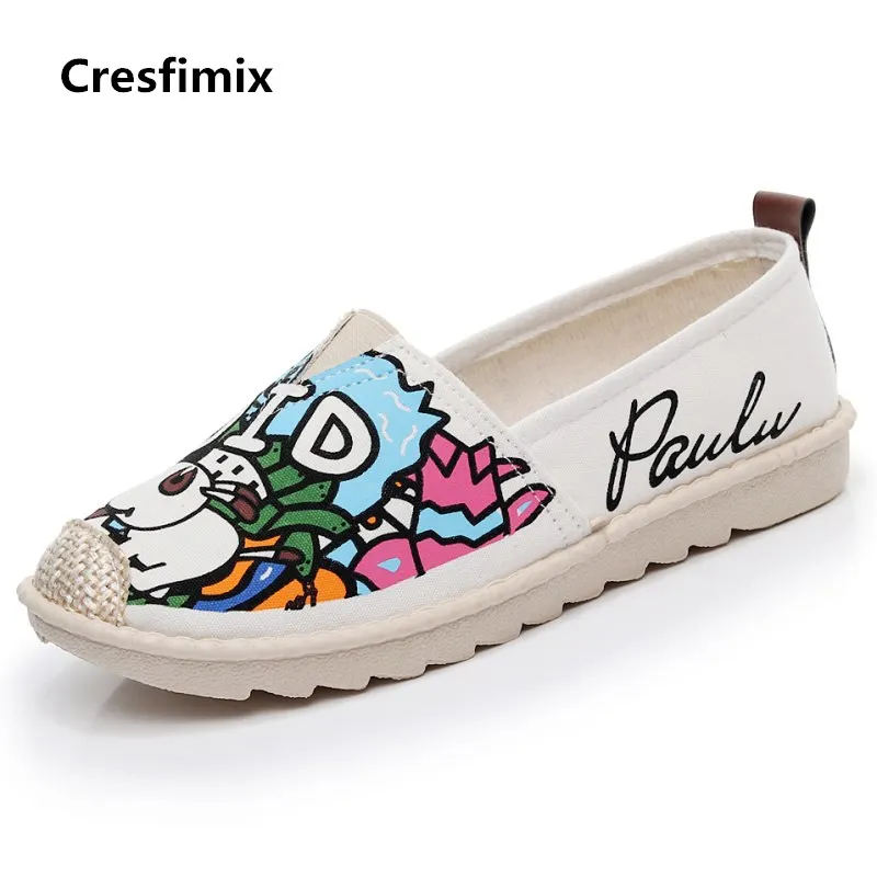 Chaussures Plates Femmes/женская модная удобная парусиновая обувь; Женская Повседневная весенняя обувь без застежки; нескользящая обувь; E833