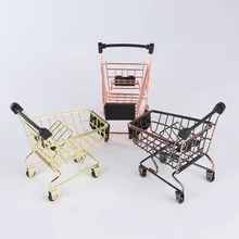Творческое моделирование мини корзина для покупок складные полки для хранения образков, корзина для покупок в супермаркете